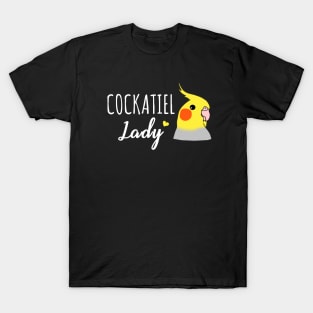 Cockatiel Lady | Cute Doodle Parrot Birb T-Shirt